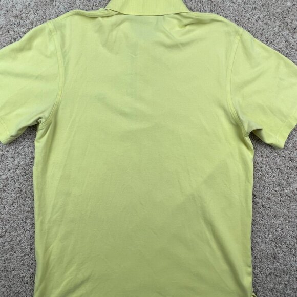 Southern Tide Sport Short Sleeve Polo Shirt Size Small Solid Yellow W Fish Logo - Picture 7 of 7